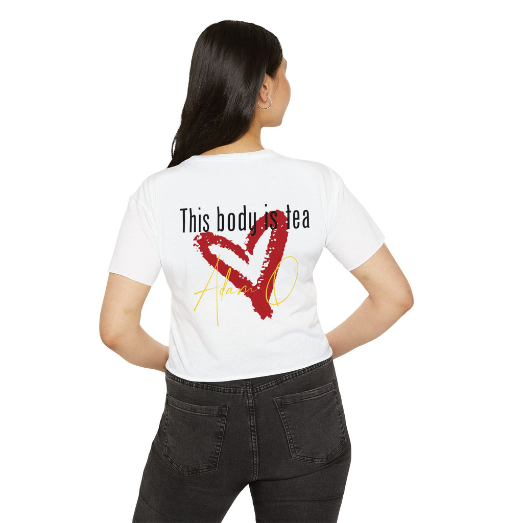 Adam O Got Tea? Women's Festival Crop Top