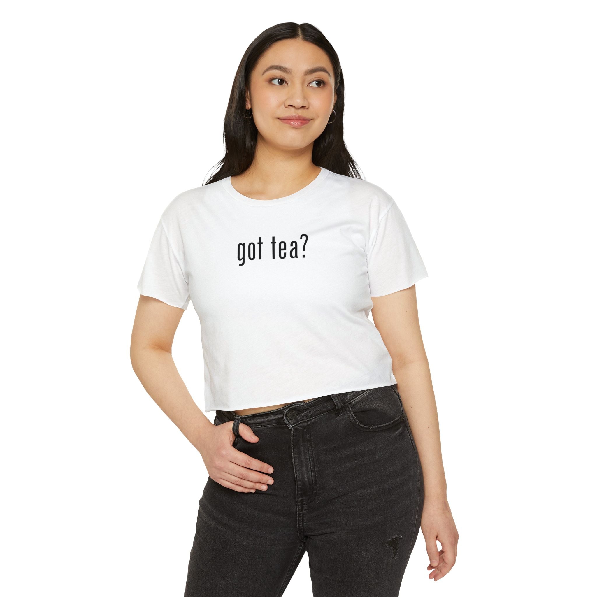 Adam O Got Tea? Women's Festival Crop Top