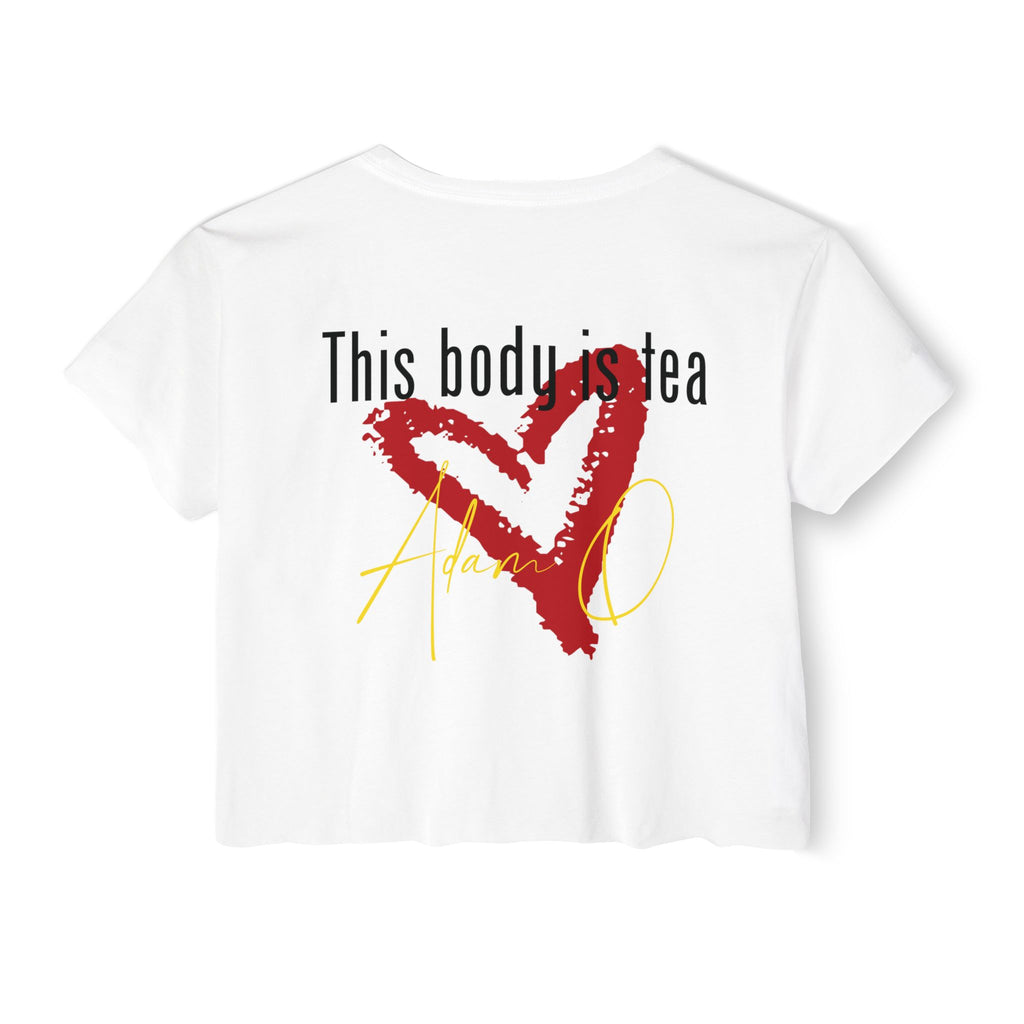 Adam O Got Tea? Women's Festival Crop Top