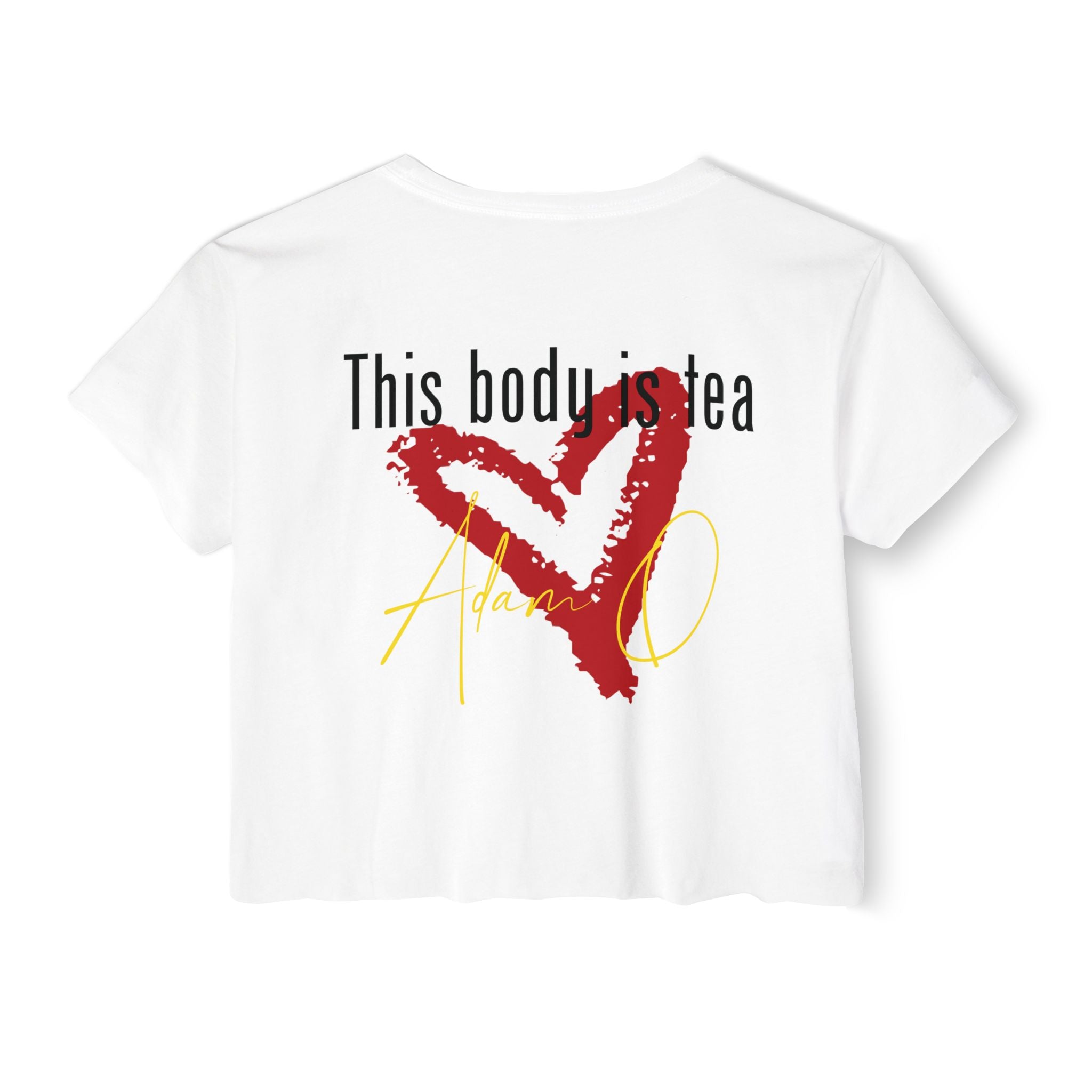 Adam O Got Tea? Women's Festival Crop Top