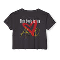 Adam O Got Tea? Women's Festival Crop Top