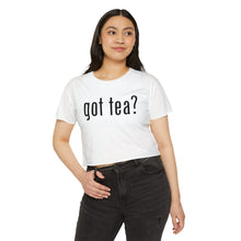 Load image into Gallery viewer, Got Tea? Women&#39;s Festival Crop Top
