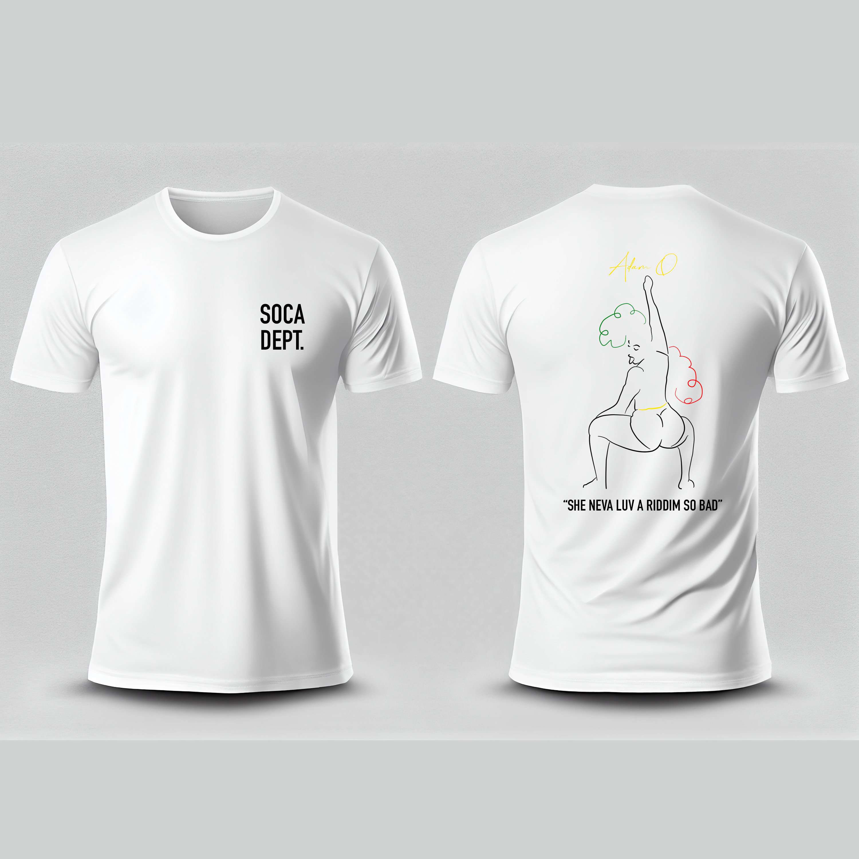 Soca Dept. "She Ready" (White Unisex Tee)