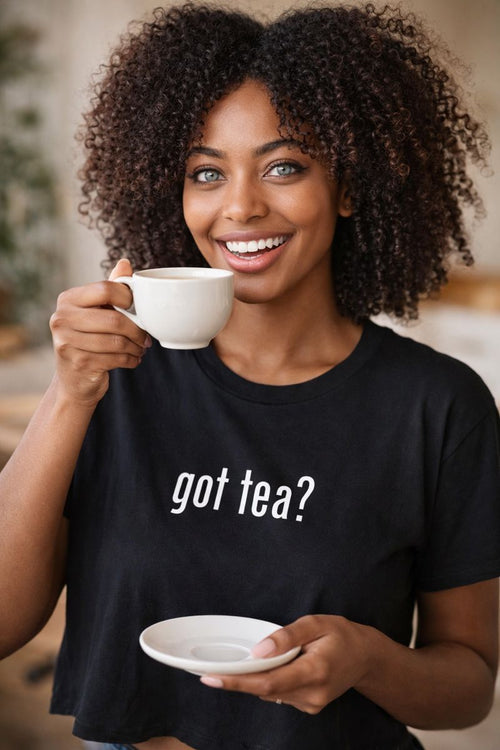 Adam O Got Tea? Women's Festival Crop Top