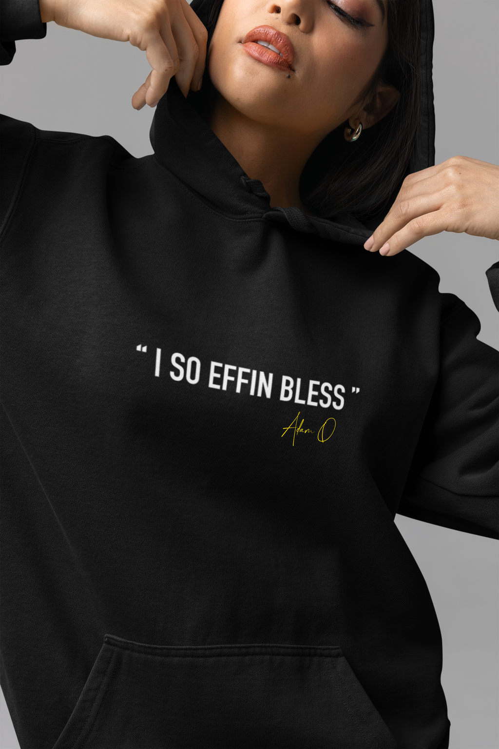 I SO EFFIN BLESS (Black - Unisex Hoodie Set)