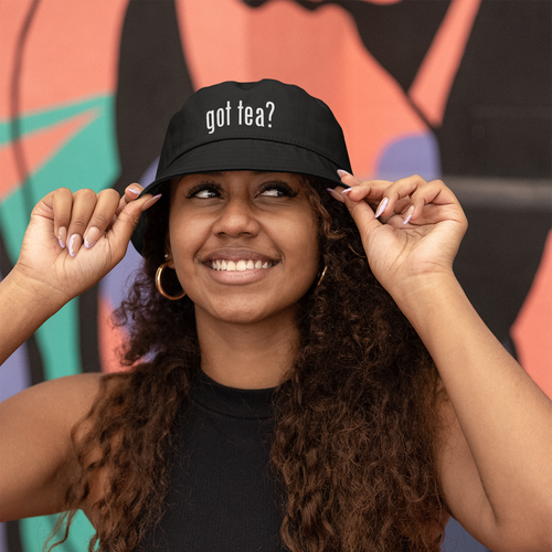 Body Tea Embroidered Bucket Hat — Body Positivity Statement