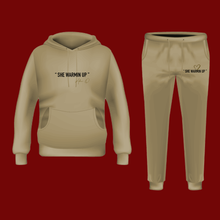 Load image into Gallery viewer, She Warmin Up (Beige - Unisex Hoodie Set)
