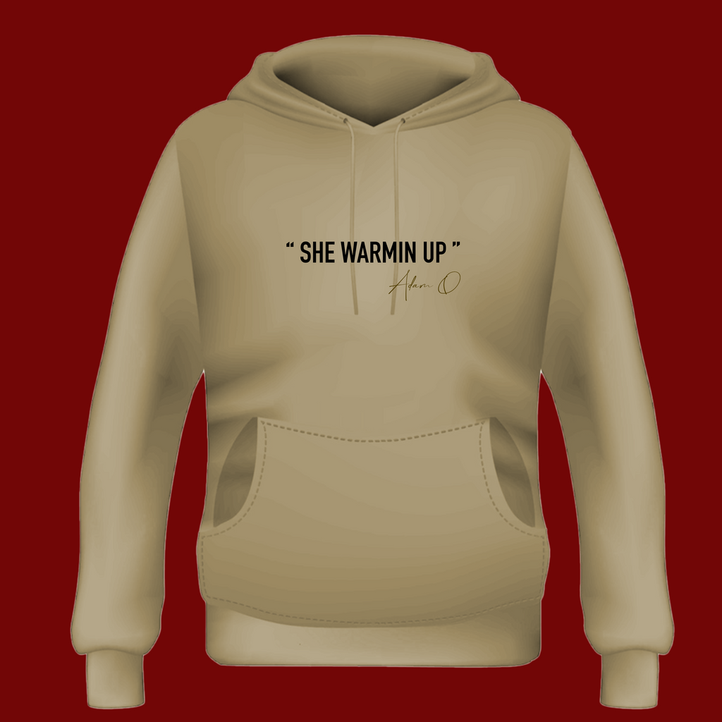 She Warmin Up (Beige - Unisex Hoodie Set)